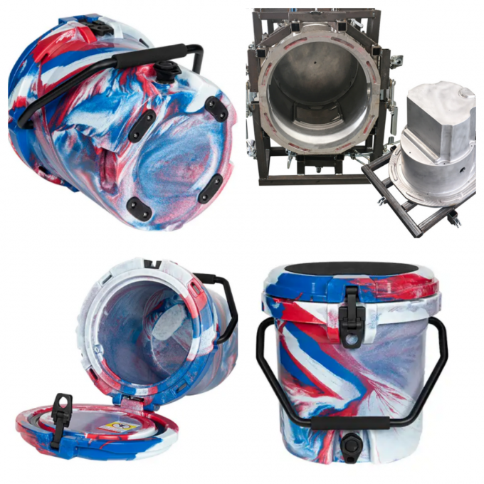 PE Rotomolding Cold Bucket Waterproof Rotational Tool Box UV Proof Custom Color 3