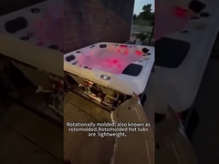 Rotasyonel olarak kalıplandırılmış, rotomolded olarak da bilinir,Rotomolded sıcak küvetler